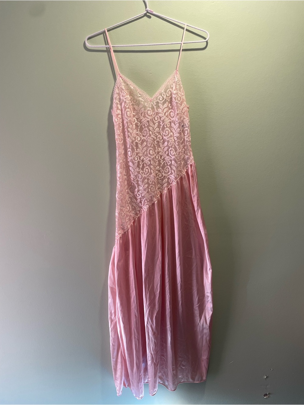 Vintage Undercover Pink Lace & Satin Slip